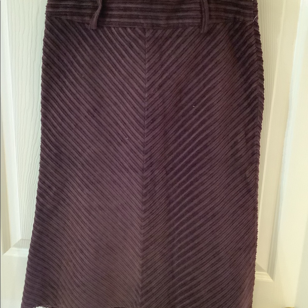 ZARA Corduroy Burgundy Skirt